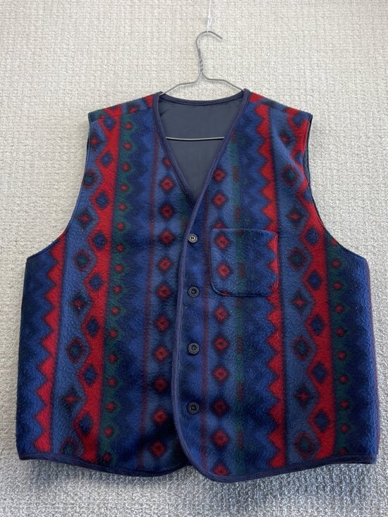 Vintage Other - Vintage 90's Fleece Vest Aztec / Southwestern Navajo Outdoor Gorpcore Men Read